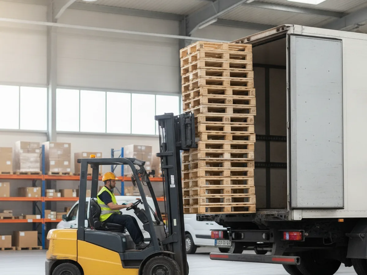 Palletvervoer in uitvoering door Transportbedrijf.nl